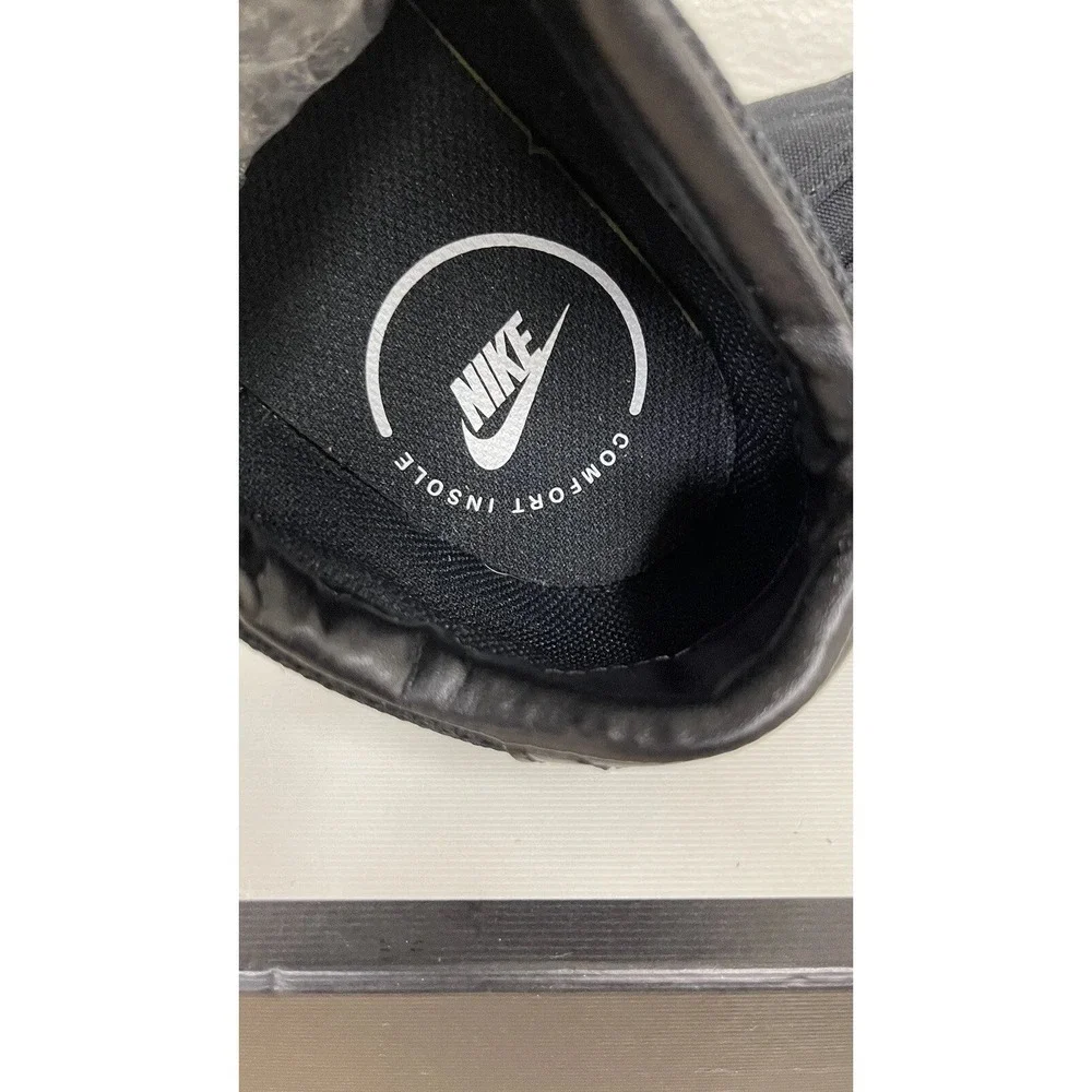 Nike‎ Court Vision Low Black Slip On Canvas Sneakers Shoes Men's Size 8